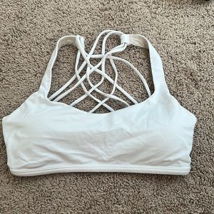 Lululemon white Energy Bra